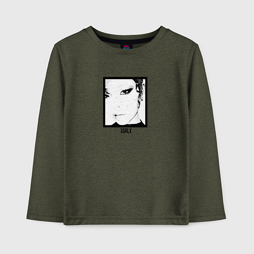 Детский лонгслив Xg Idol / Меланж-хаки – фото 1