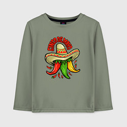 Лонгслив хлопковый детский Cinco de mayo, цвет: авокадо