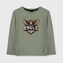 Лонгслив хлопковый детский Eagle team, цвет: авокадо