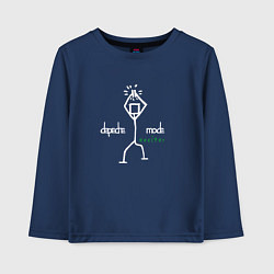 Лонгслив хлопковый детский Depeche Mode - Exciter merch, цвет: тёмно-синий