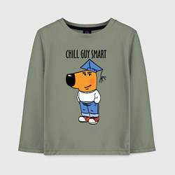Детский лонгслив Chill guy smart