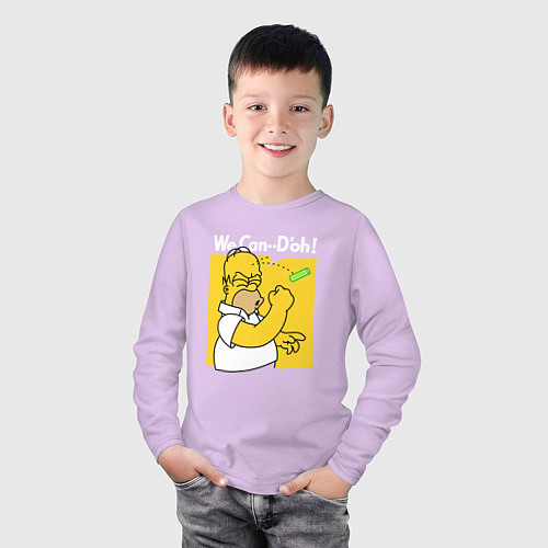 Детский лонгслив Homer can doh / Лаванда – фото 3