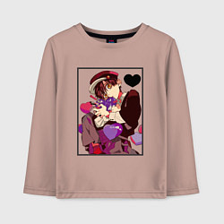 Лонгслив хлопковый детский Туалетный мальчик Ханако, цвет: пыльно-розовый