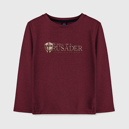 Детский лонгслив Stronghold Crusader / Меланж-бордовый – фото 1