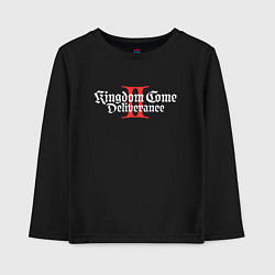 Лонгслив хлопковый детский Kingdom Come Deliverance 2, цвет: черный