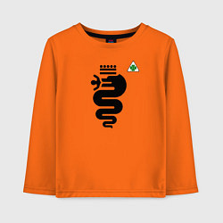 Лонгслив хлопковый детский Quadrifoglio, цвет: оранжевый