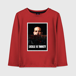 Лонгслив хлопковый детский Lucille is thirsty, цвет: красный