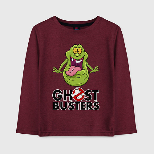 Детский лонгслив Ghostbusters - slimmer / Меланж-бордовый – фото 1