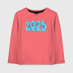 Лонгслив хлопковый детский Ice 2025, цвет: коралловый