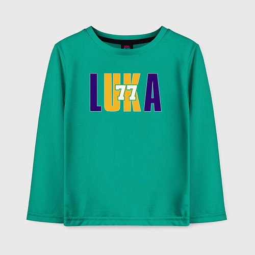 Детский лонгслив Lakers Luka / Зеленый – фото 1