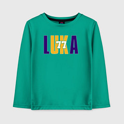 Лонгслив хлопковый детский Lakers Luka, цвет: зеленый