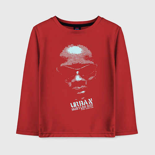 Детский лонгслив Urban Hustler / Красный – фото 1