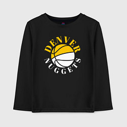 Лонгслив хлопковый детский Denver Nuggets sport, цвет: черный