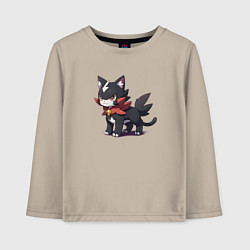 Лонгслив хлопковый детский Фульфенгавк, цвет: миндальный