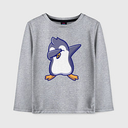 Лонгслив хлопковый детский Dab penguin, цвет: меланж
