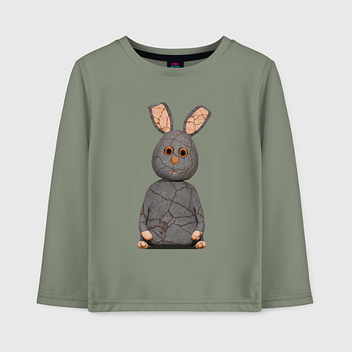 Детский лонгслив Cartoon hare character / Авокадо – фото 1