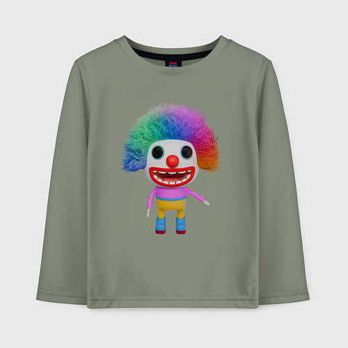 Детский лонгслив Cartoon clown colorful / Авокадо – фото 1
