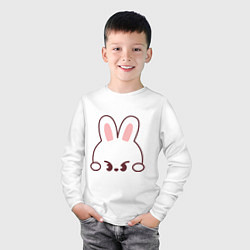 Лонгслив хлопковый детский Mischievous Leebit, цвет: белый — фото 2