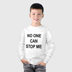 Лонгслив хлопковый детский No one can stop me - Stray Kids, цвет: белый — фото 2