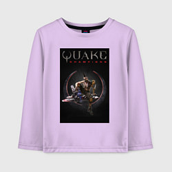 Лонгслив хлопковый детский Quake champions Anarki, цвет: лаванда