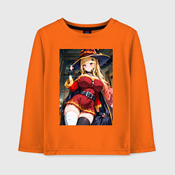 Лонгслив хлопковый детский Марин Китагава косплей Мегумин, цвет: оранжевый