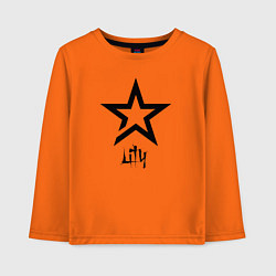 Детский лонгслив Лилия - звезда
