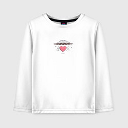 Лонгслив хлопковый детский Invasion, цвет: белый