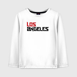 Лонгслив хлопковый детский USA Los Angeles, цвет: белый