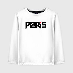 Лонгслив хлопковый детский City Paris, цвет: белый