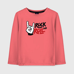 Детский лонгслив Style rock and roll
