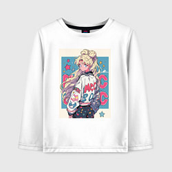 Лонгслив хлопковый детский Сейлор Мун Усаги, цвет: белый