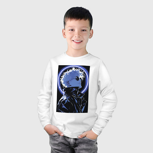 Детский лонгслив Satoru Gojo Light / Белый – фото 3