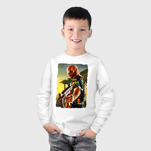 Детский лонгслив Max Payne / Белый – фото 3