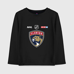 Лонгслив хлопковый детский Флорида Пантерз - НХЛ команда, цвет: черный