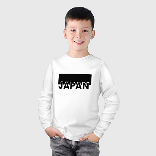 Детский лонгслив Japan / Белый – фото 3