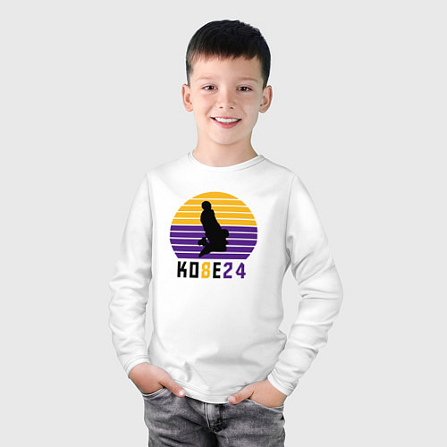 Детский лонгслив Kobe dunk / Белый – фото 3