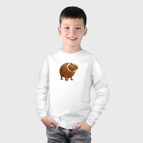 Детский лонгслив Бурбалони Лулиоли / Белый – фото 3