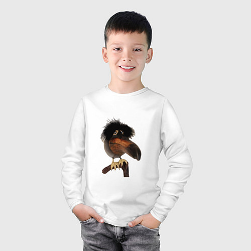 Детский лонгслив Скебоб / Белый – фото 3