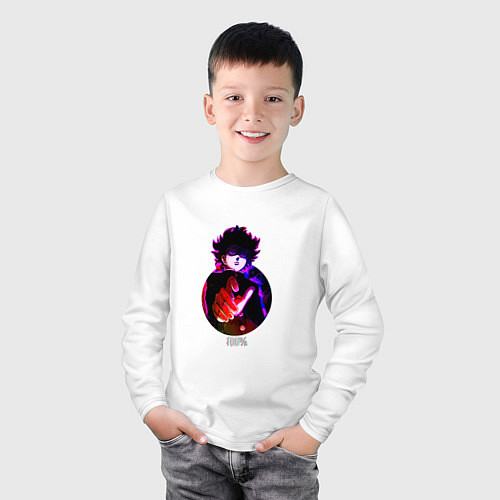 Детский лонгслив Anime Mob Psycho 100 Shigeo / Белый – фото 3