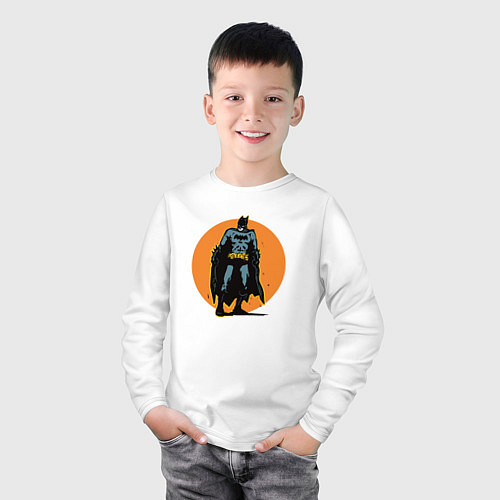 Детский лонгслив Cool Batman / Белый – фото 3