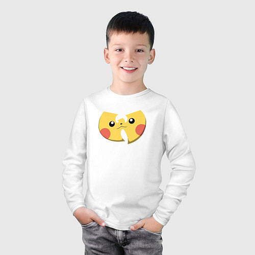 Детский лонгслив Wu-tang Pikachu / Белый – фото 3