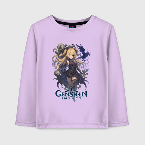 Детский лонгслив Фишль Genshin Impact / Лаванда – фото 1