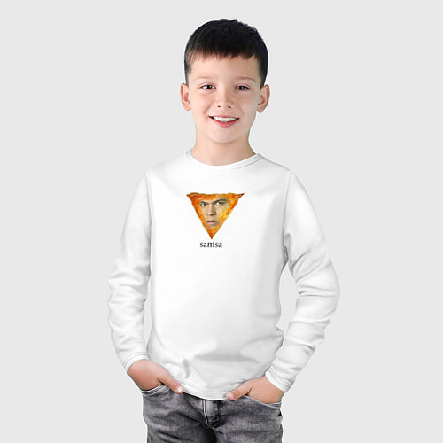 Детский лонгслив Сэмса Сумерки мем Сэм / Белый – фото 3