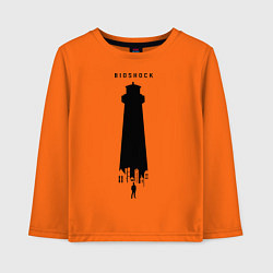 Лонгслив хлопковый детский Биошок маяк, цвет: оранжевый
