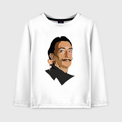 Лонгслив хлопковый детский Дали, цвет: белый