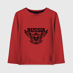 Лонгслив хлопковый детский Russia: Empire Eagle, цвет: красный