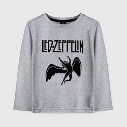 Лонгслив хлопковый детский Led Zeppelin, цвет: меланж