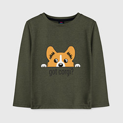 Детский лонгслив Got Corgi