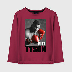 Лонгслив хлопковый детский Mike Tyson, цвет: маджента