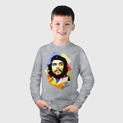 Лонгслив хлопковый детский Che Guevara Art, цвет: меланж — фото 2